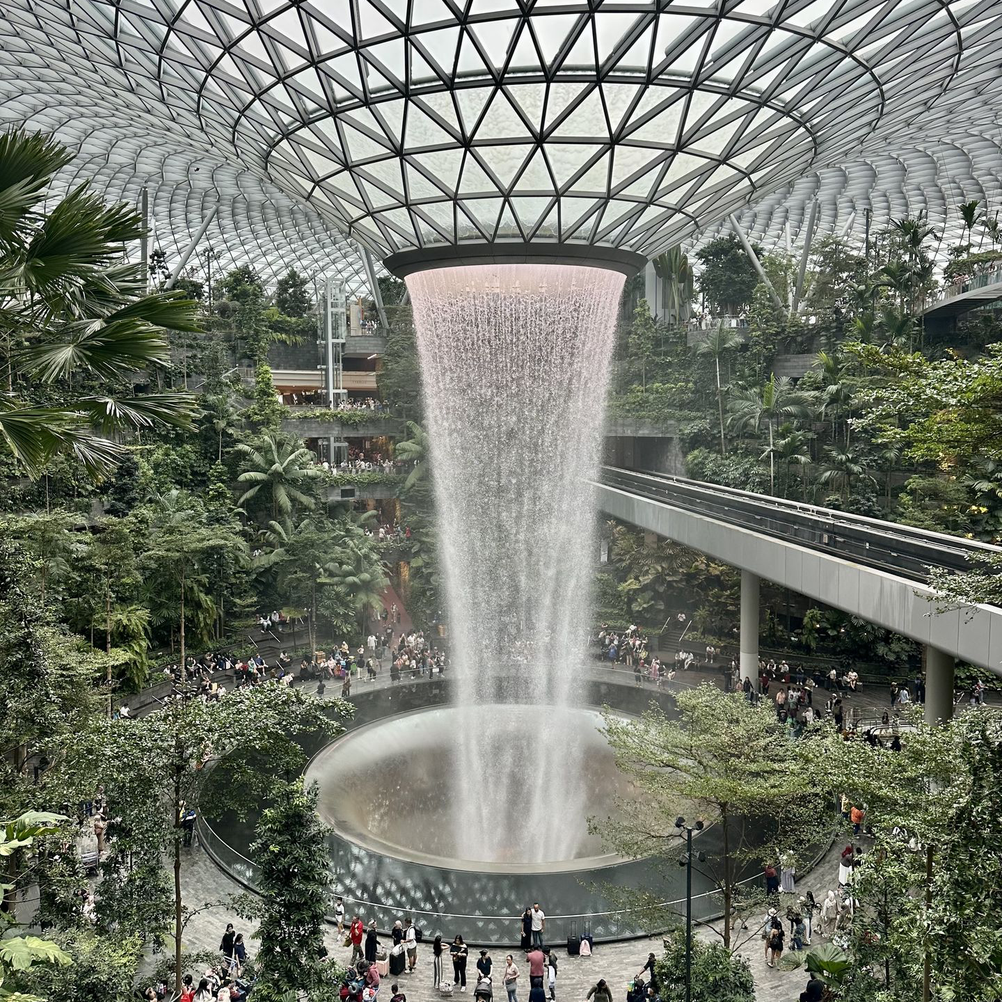 Rain Vortex Changi Airport